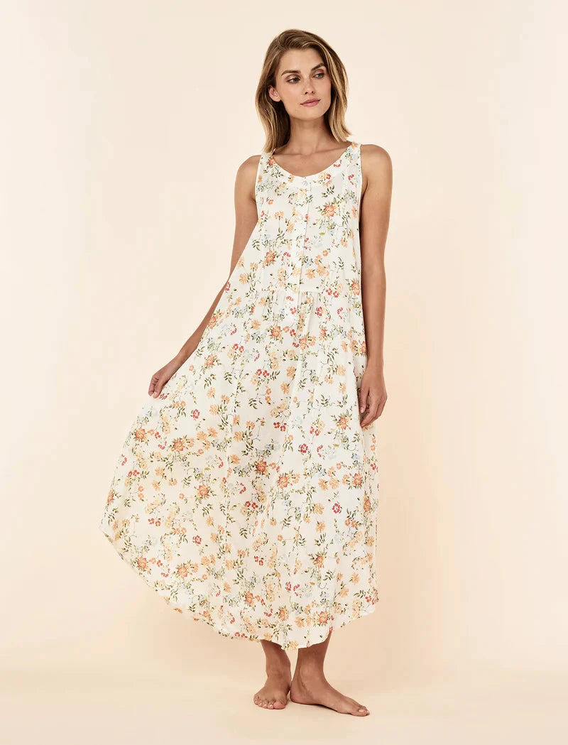 Papinelle Amber Panel Front Maxi Nightie Sleepwear Papinelle 