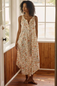 Papinelle Amber Panel Front Maxi Nightie Sleepwear Papinelle 