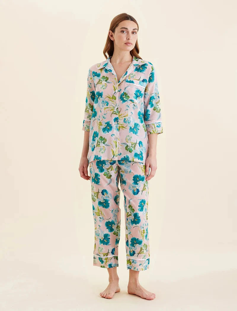 PAPINELLE AUDREY FLORAL CROP PJ SET SLEEPWEAR Papinelle 