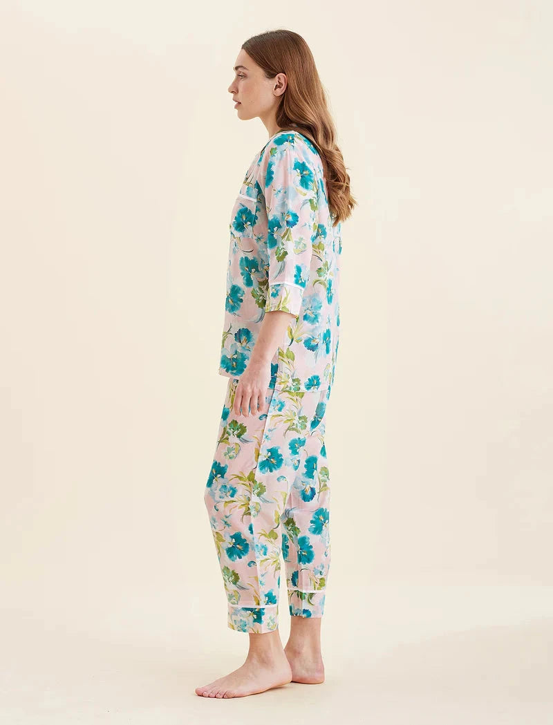 PAPINELLE AUDREY FLORAL CROP PJ SET SLEEPWEAR Papinelle 