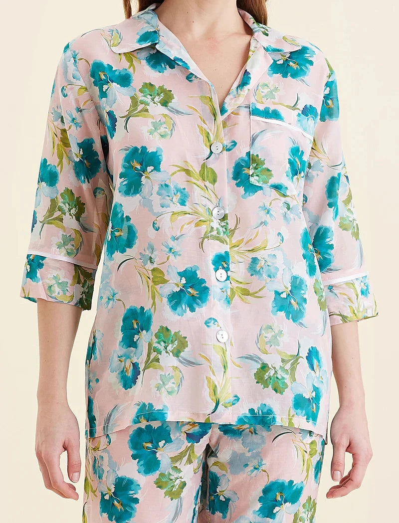 PAPINELLE AUDREY FLORAL CROP PJ SET SLEEPWEAR Papinelle 