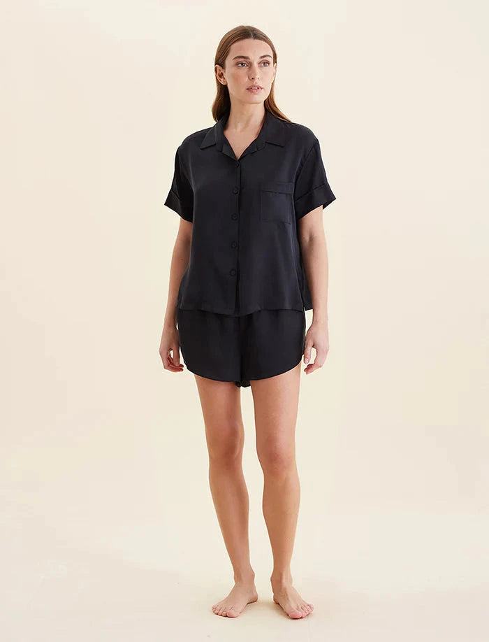 Papinelle Audrey Washable Silk Boxer PJ Set Silks Papinelle 