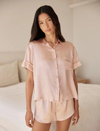 Papinelle Audrey Washable Silk Boxer PJ Set Silks Papinelle 