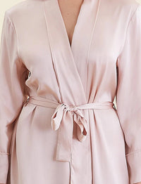 Papinelle Audrey Washable Silk Long Robe Sleepwear Papinelle 