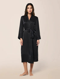 Papinelle Audrey Washable Silk Long Robe Sleepwear Papinelle 