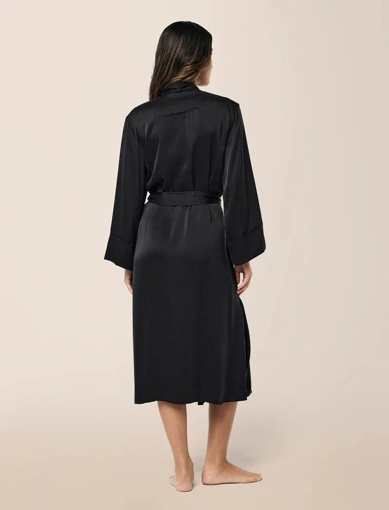 Papinelle Audrey Washable Silk Long Robe Sleepwear Papinelle 