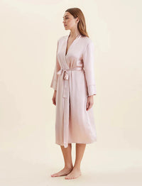 Papinelle Audrey Washable Silk Long Robe Sleepwear Papinelle 