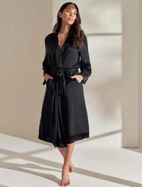 Papinelle Audrey Washable Silk Long Robe Sleepwear Papinelle 