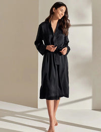 Papinelle Audrey Washable Silk Long Robe Sleepwear Papinelle 