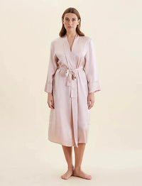 Papinelle Audrey Washable Silk Long Robe Sleepwear Papinelle 