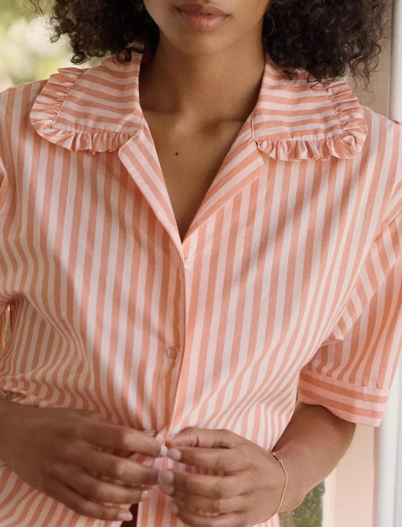 Papinelle Butterscotch Stripe Boxer PJ Set Sleepwear Papinelle 