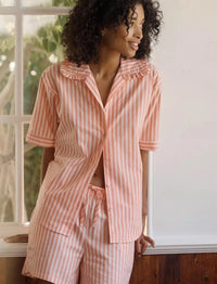 Papinelle Butterscotch Stripe Boxer PJ Set Sleepwear Papinelle 