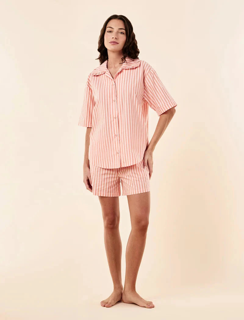 Papinelle Butterscotch Stripe Boxer PJ Set Sleepwear Papinelle 