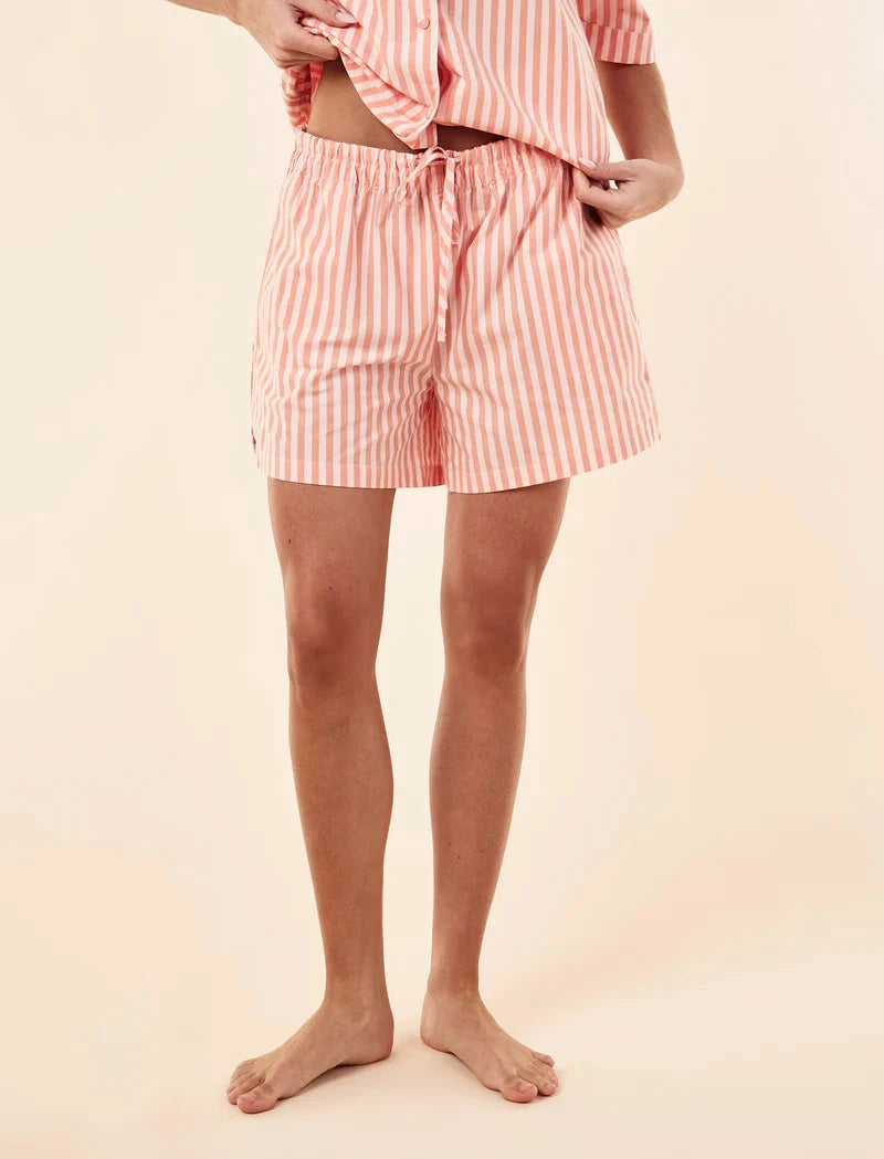 Papinelle Butterscotch Stripe Boxer PJ Set Sleepwear Papinelle 