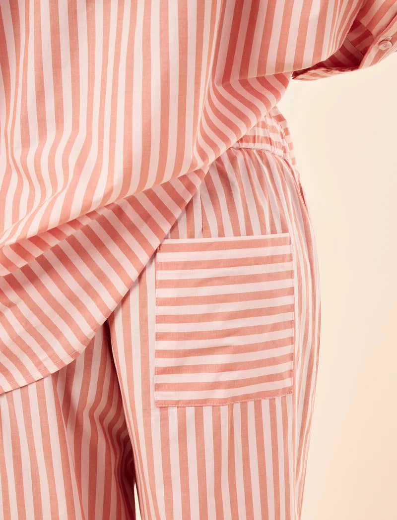 Papinelle Butterscotch Stripe Full Length PJ Set Sleepwear Papinelle 