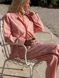 Papinelle Butterscotch Stripe Full Length PJ Set Sleepwear Papinelle 
