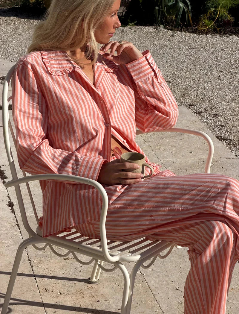 Papinelle Butterscotch Stripe Full Length PJ Set Sleepwear Papinelle 