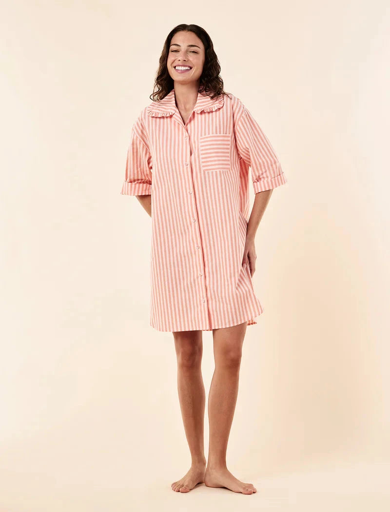 Papinelle Butterscotch Stripe Nightshirt Sleepwear Papinelle 