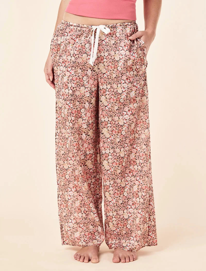 Papinelle Carly Floral Wide Leg Pant Sleepwear Papinelle 