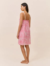 PAPINELLE CHERI BLOSSOM LACE FRONT MIDI NIGHTIE SLEEPWEAR Papinelle 