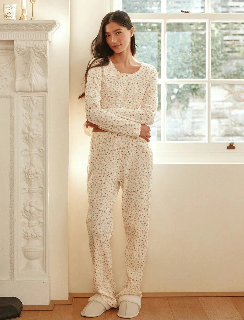Papinelle Claire Soft Cotton Waffle PJ Set Sleepwear Papinelle 