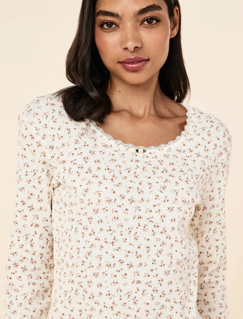 Papinelle Claire Soft Cotton Waffle PJ Set Sleepwear Papinelle 