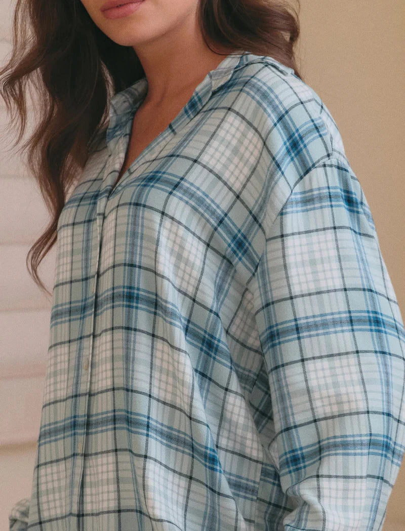 Papinelle Comfy Plaid Full Length PJ Set Sleepwear Papinelle 