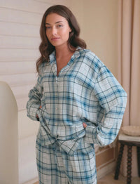 Papinelle Comfy Plaid Full Length PJ Set Sleepwear Papinelle 