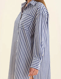 PAPINELLE COTTON STRIPE SHIRTING NIGHTSHIRT SLEEPWEAR Papinelle 