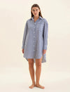 PAPINELLE COTTON STRIPE SHIRTING NIGHTSHIRT SLEEPWEAR Papinelle 