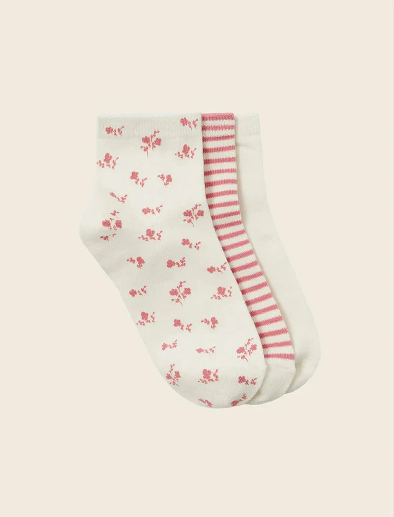 Papinelle Crew Sock - 3 pack Multi Basics Papinelle 