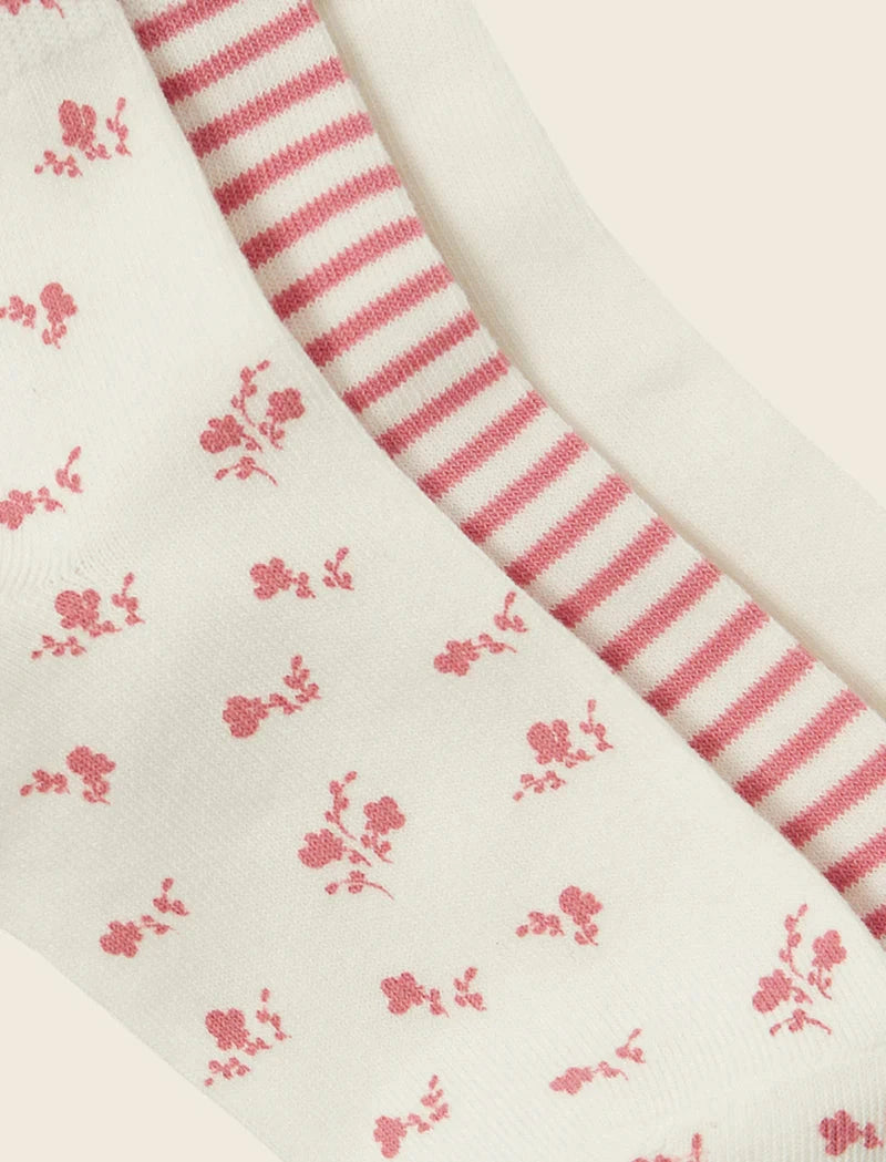 Papinelle Crew Sock - 3 pack Multi Basics Papinelle 