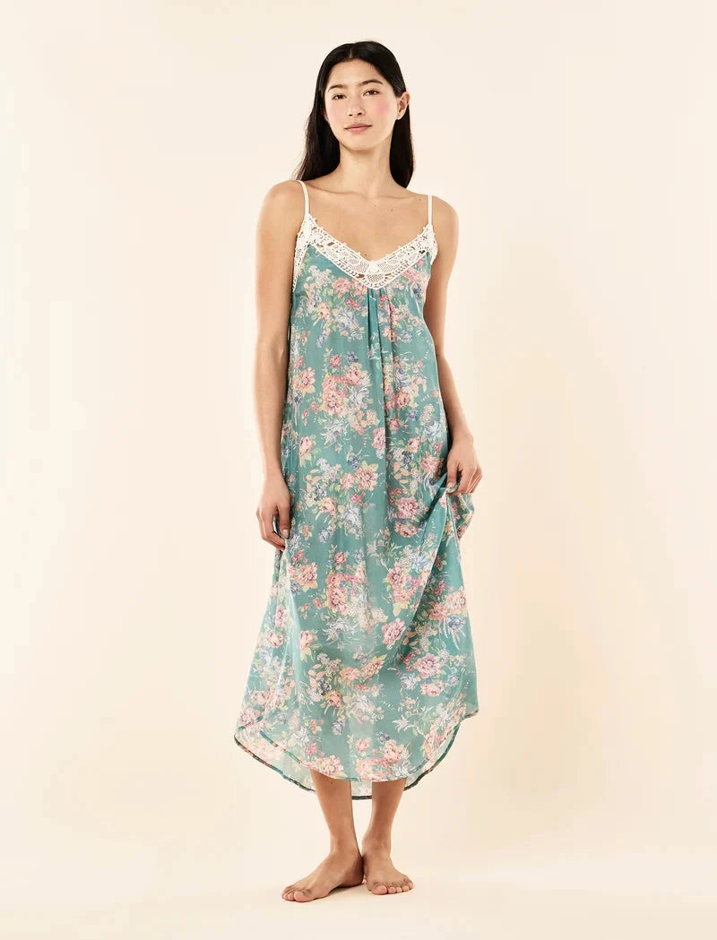 Papinelle Elise Lace Front Maxi Nightie Sleepwear Papinelle 