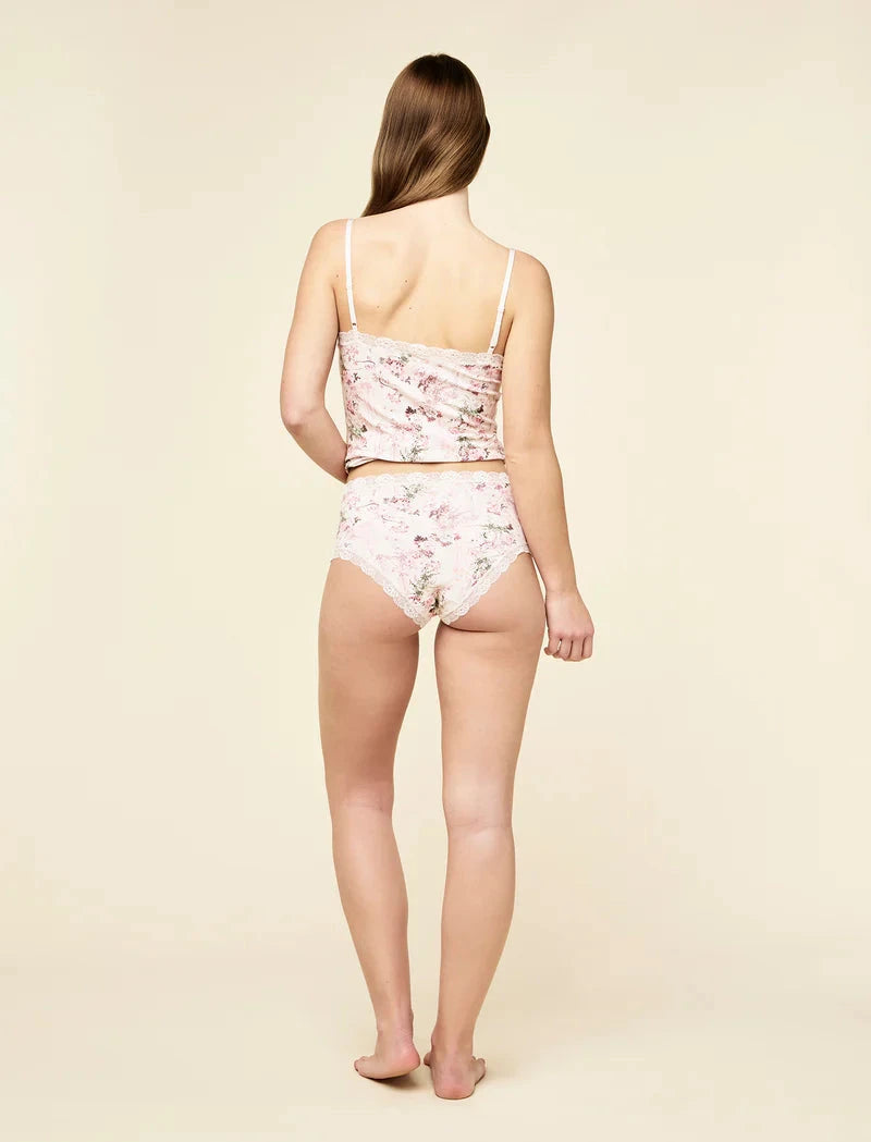 PAPINELLE ELLIE LACE TRIM HIGH-RISE KNICKER BRIEFS Papinelle 