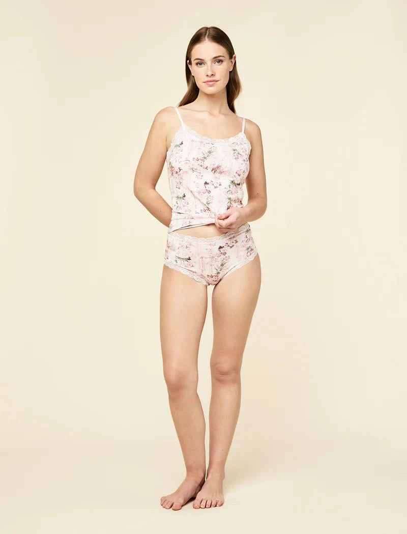 PAPINELLE ELLIE LACE TRIM HIGH-RISE KNICKER BRIEFS Papinelle 