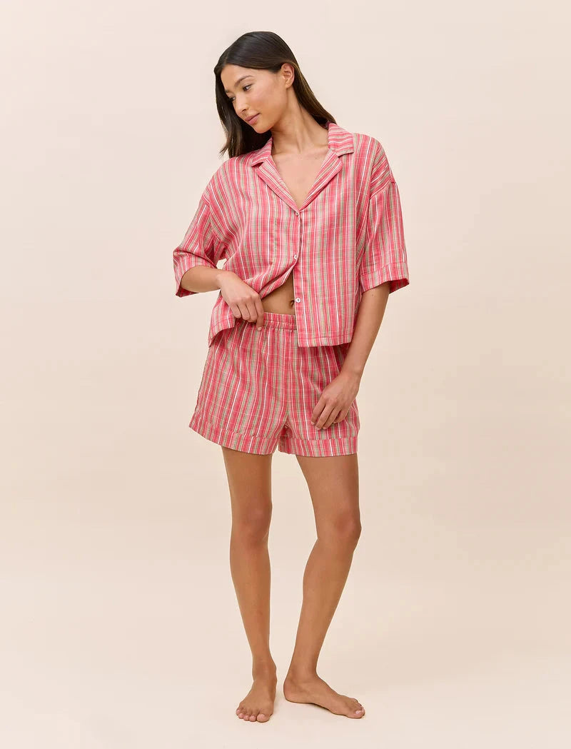 PAPINELLE HOLIDAY PLAID BOXER PJ SET SLEEPWEAR Papinelle 