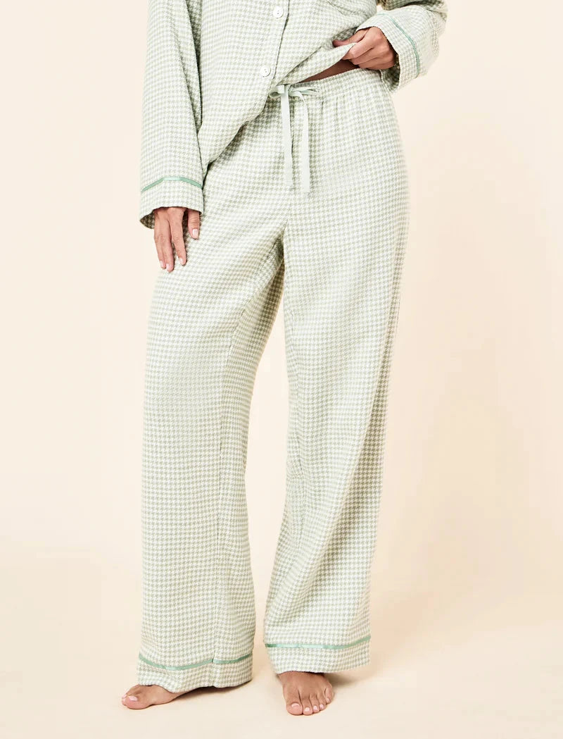 Papinelle Houndstooth Cosy Full Length PJ Set Sleepwear Papinelle 