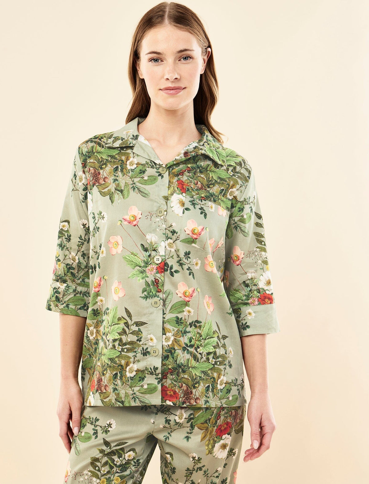 Papinelle Karen Walker Love Letter Crop PJ Set Sleepwear Papinelle 