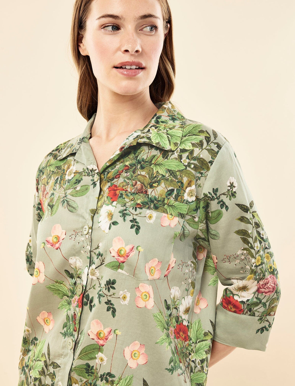 Papinelle Karen Walker Love Letter Crop PJ Set Sleepwear Papinelle 