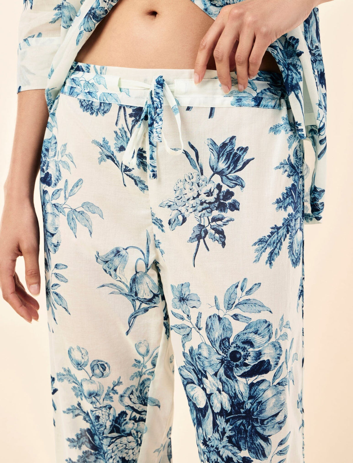 Papinelle Karen Walker Romantic Floral Crop PJ Set Sleepwear Papinelle 