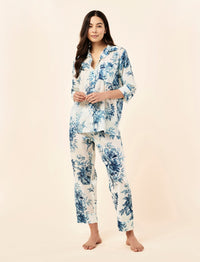 Papinelle Karen Walker Romantic Floral Crop PJ Set Sleepwear Papinelle 