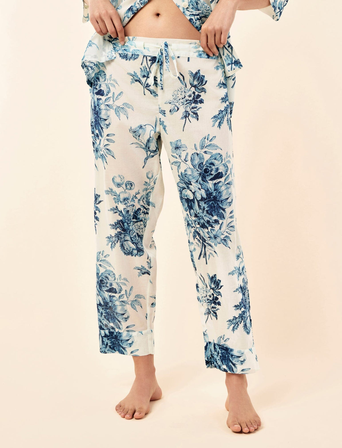 Papinelle Karen Walker Romantic Floral Crop PJ Set Sleepwear Papinelle 