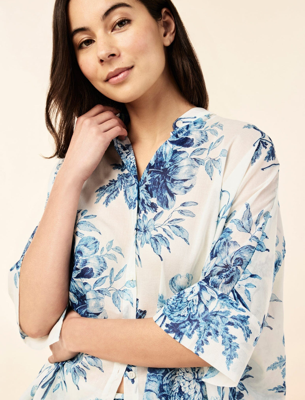 Papinelle Karen Walker Romantic Floral Flowy Boxer PJ Set Sleepwear Papinelle 