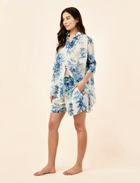Papinelle Karen Walker Romantic Floral Flowy Boxer PJ Set Sleepwear Papinelle 
