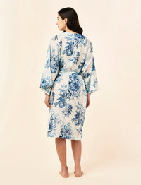 Papinelle Karen Walker Romantic Floral Midi Wide Sleeve Robe Sleepwear Papinelle 