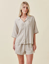 PAPINELLE KAREN WALKER SEERSUCKER STRIPE BOXER SET SLEEPWEAR Papinelle 