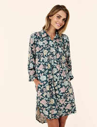 Papinelle Karolina Cosy Pleat Front Nightie Sleepwear Papinelle 