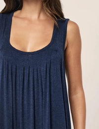 Papinelle Kate Modal Soft Pleat Front Maxi Nightie Sleepwear Papinelle 