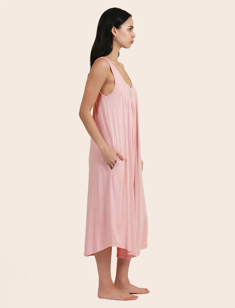 Papinelle Kate Modal Soft Pleat Front Maxi Nightie Sleepwear Papinelle 