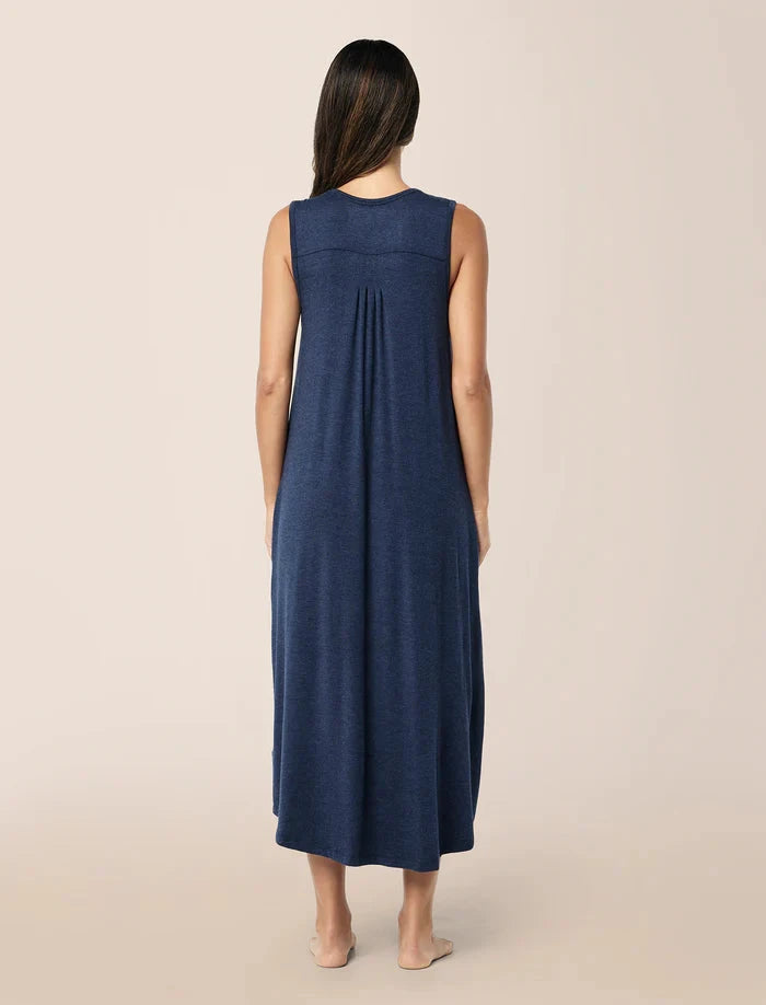 Papinelle Kate Modal Soft Pleat Front Maxi Nightie Sleepwear Papinelle 
